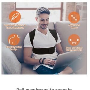 Posture Corrector for Women and Men, Adjustable Upper Back Brace L/XL